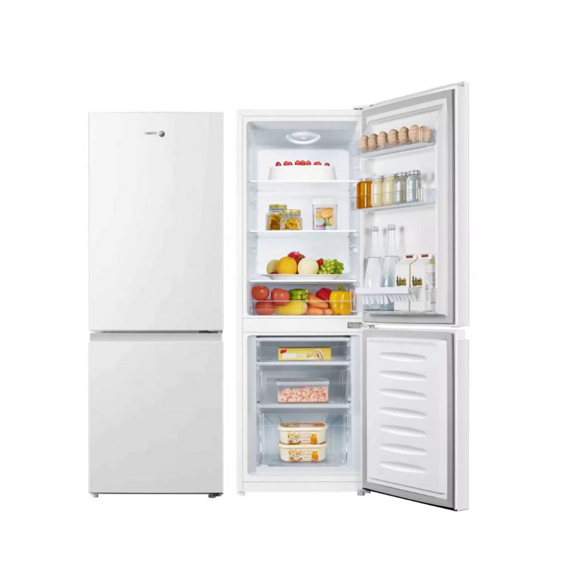 Fagor Réfrigérateur combiné 143cm 175l statique - FCB175EW