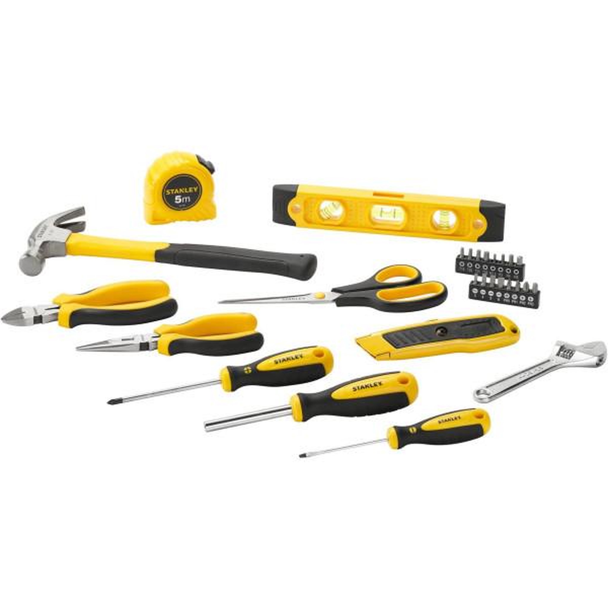 Voir la diapositive 4 : Stanley Malette a outils 28 pieces - stanley - stht78050-1 - coffret plastique - noir et jaune
