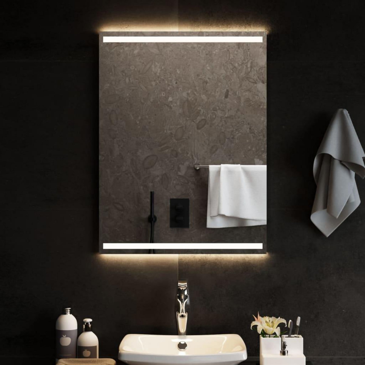 VIDAXL Miroir de salle de bain a LED 60x80 cm