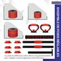 Voir la diapositive 6 : HOMCOM Kit haltères musculation réglables 4 en 1 - total 20 Kg - disques, barres, clips de sécurité inclus - noir rouge