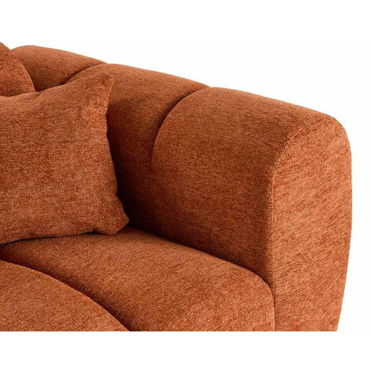 LISA DESIGN Curtis - canapé d'angle gauche 4 places en tissu texturé