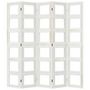 Voir la diapositive 5 : VIDAXL Cloison de separation 5 panneaux blanc bois de paulownia massif