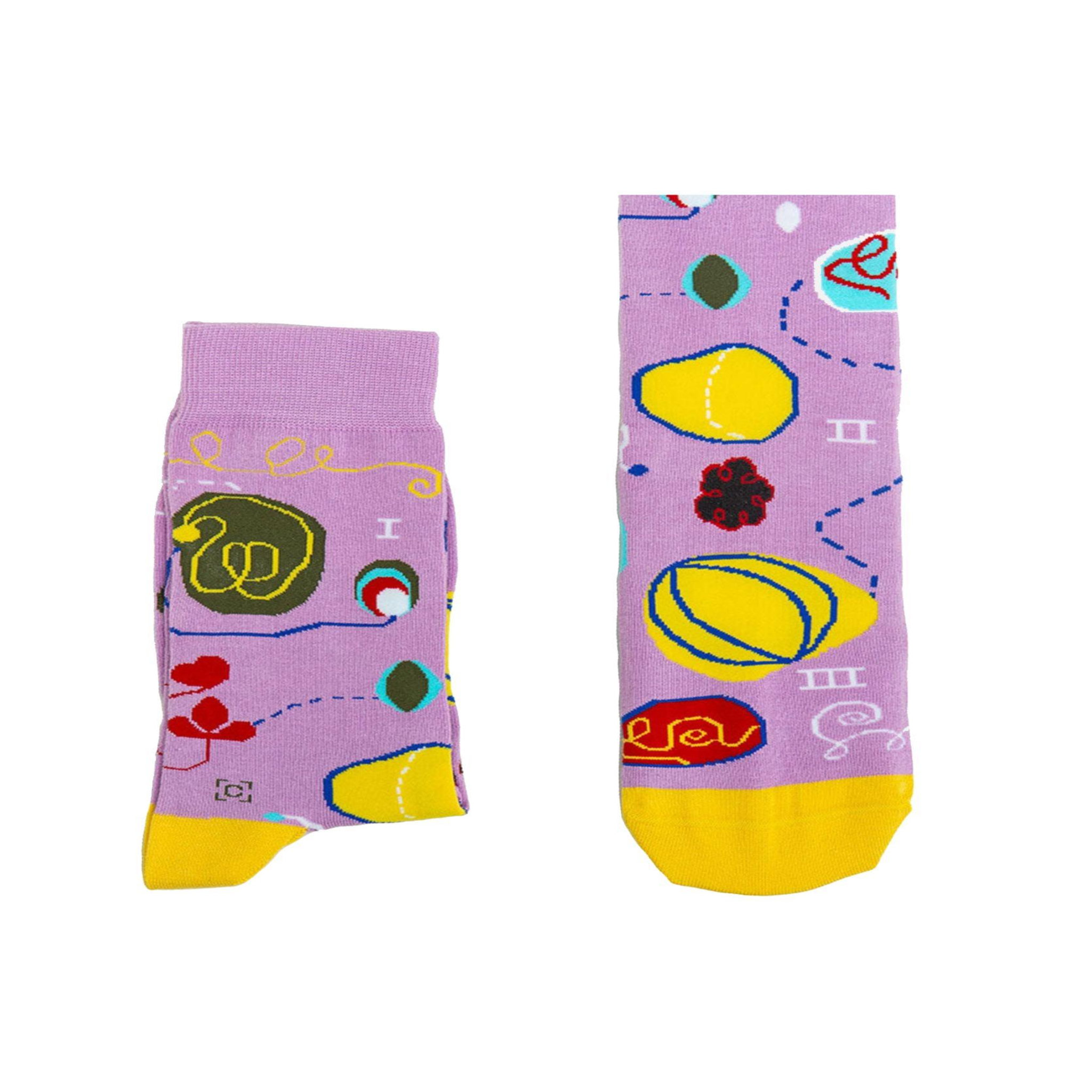 SOCK AFFAIRS Chaussettes no. 7, adulthood, hilma af klint. Coloris disponibles : Rose