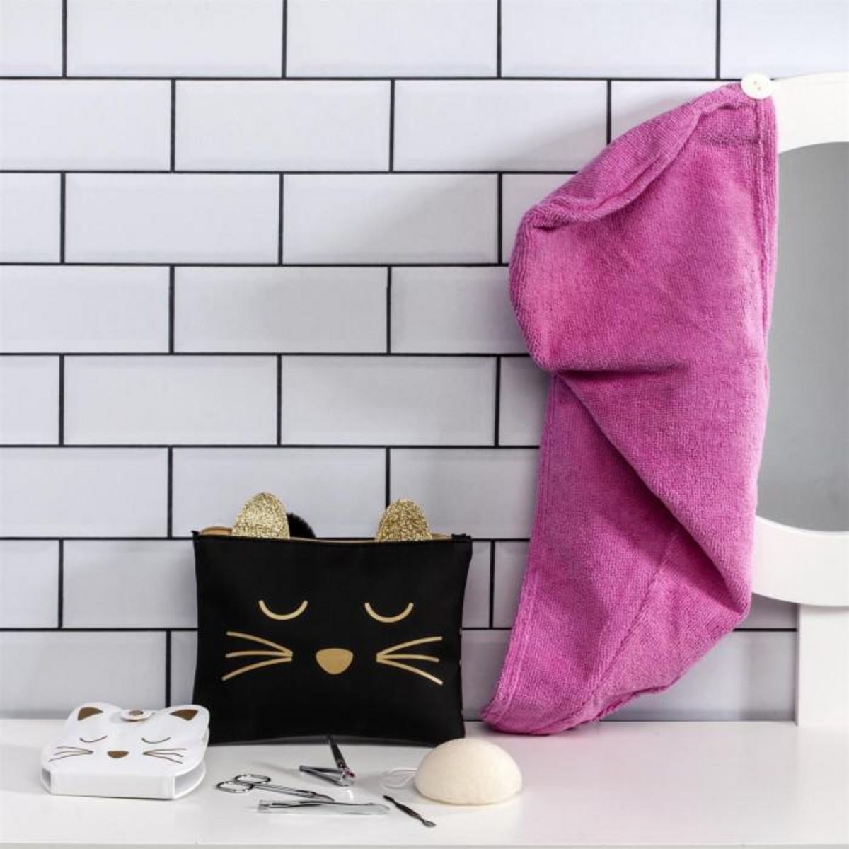 Paris Prix Éponge Konjac Naturelle  Nettoyage  6cm Blanc