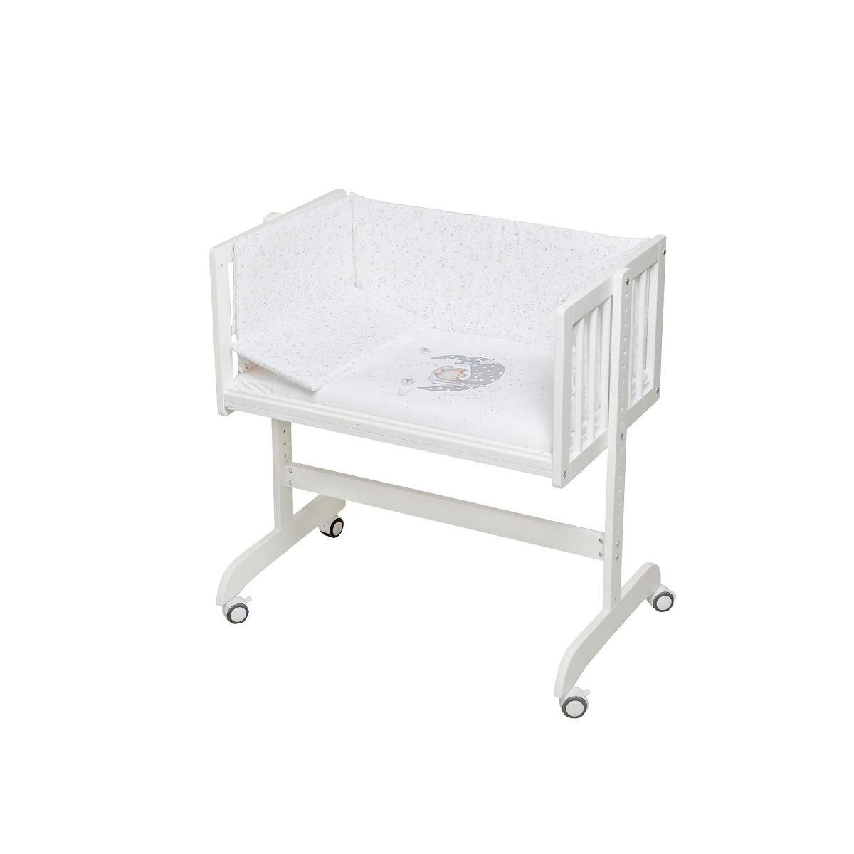 INTERBABY Berceau Cododo Bear Sleeping en Gris - Confort et Sécurité pour Bébé