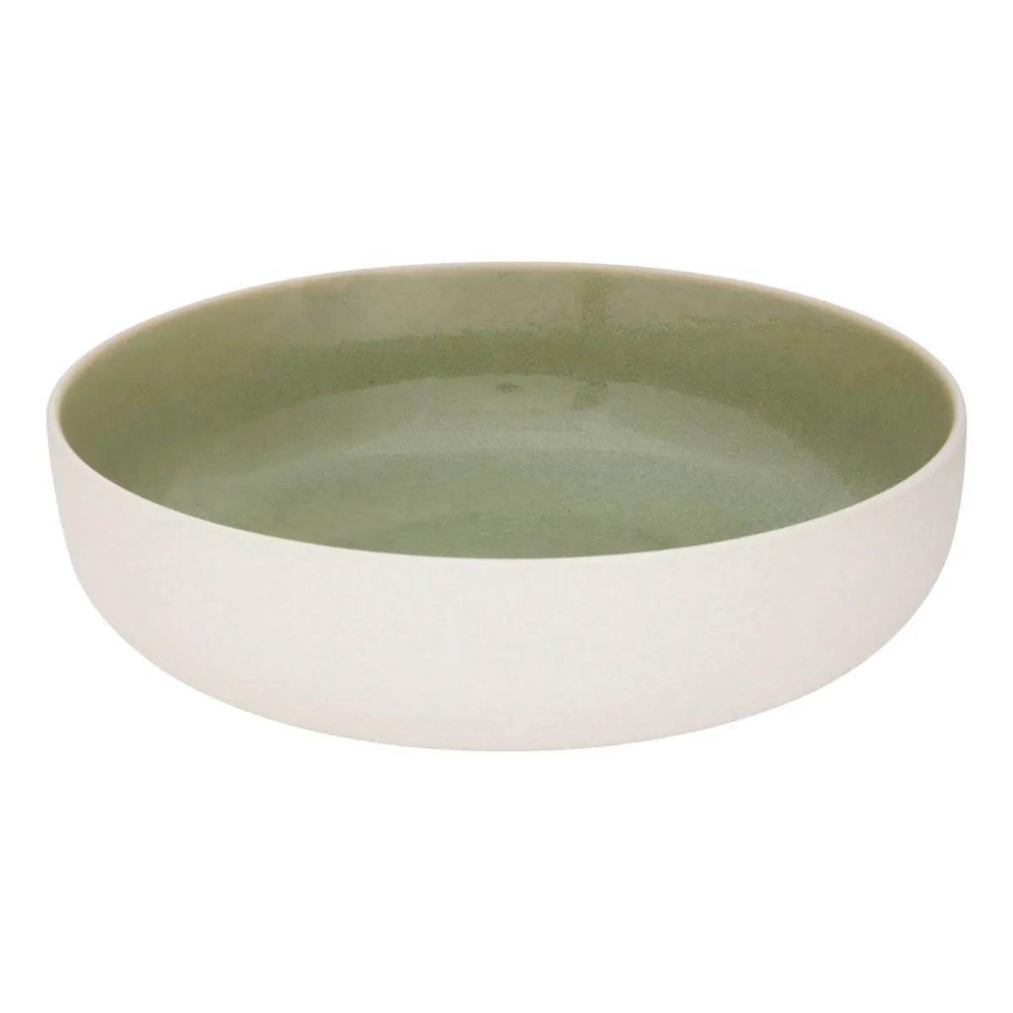 SECRET DE GOURMET Saladier en Céramique  Chiara  27cm Vert