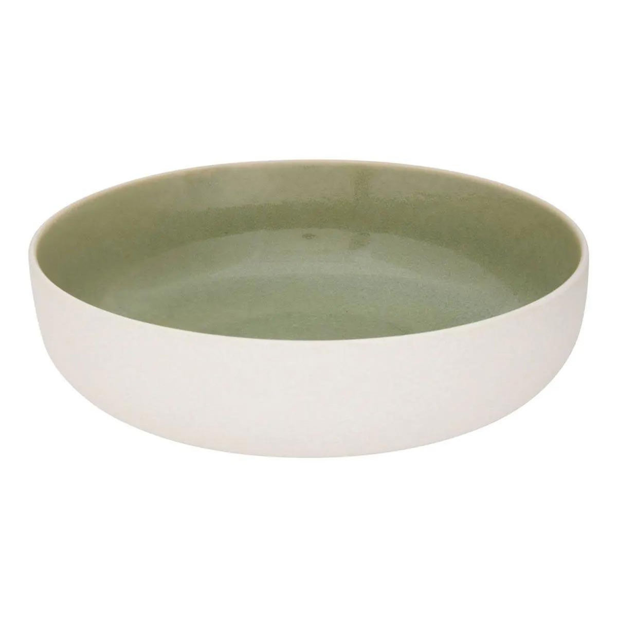 SECRET DE GOURMET Saladier en Céramique  Chiara  27cm Vert