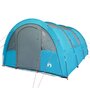 Voir la diapositive 4 : VIDAXL Tente de camping tunnel 4 personnes bleu impermeable