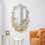 Voir la diapositive 6 : Paris Prix Miroir Mural Design  Butterfly  89cm Or