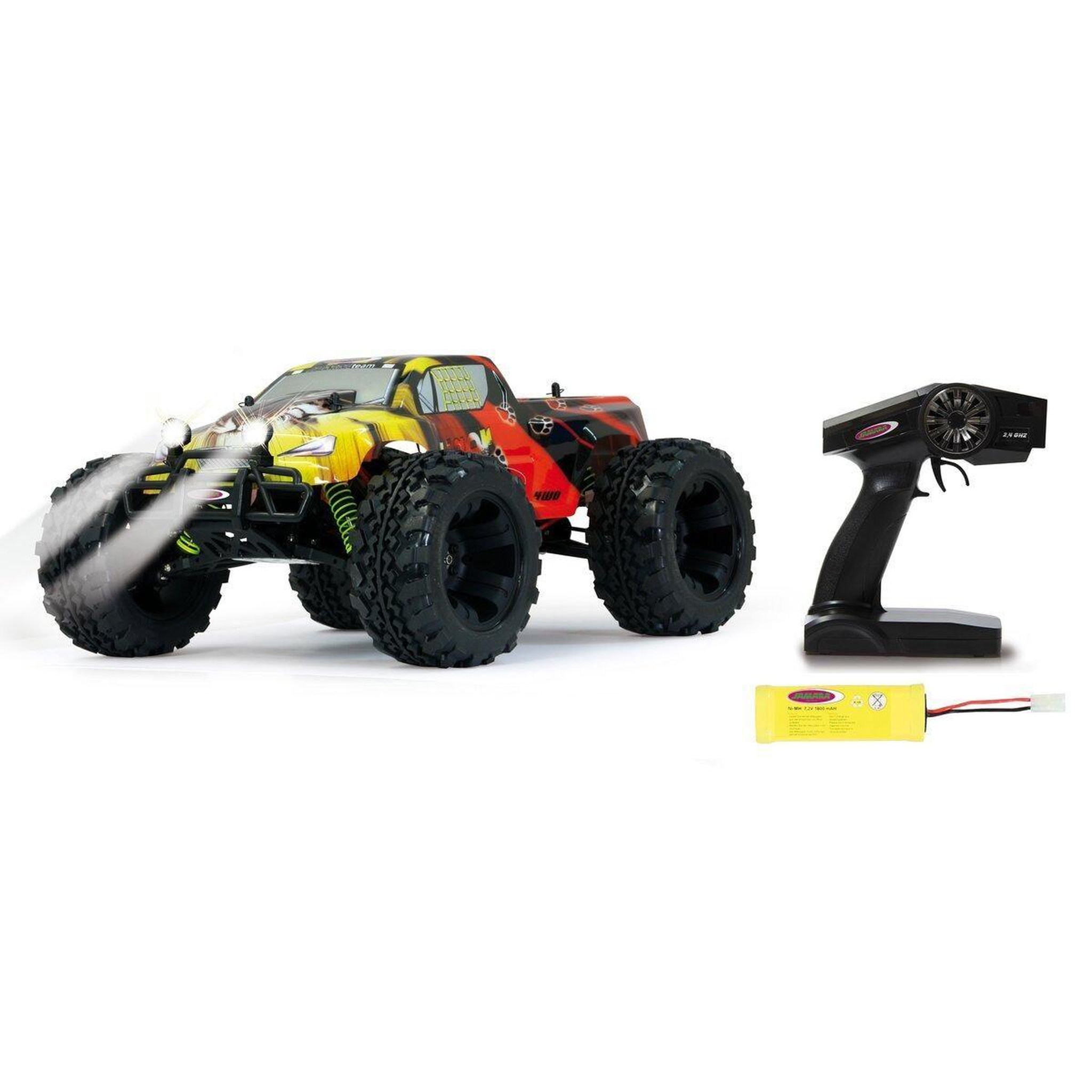 Jamara Tiger monstertruck 4wd 1:10 nimh 2,4ghz avec led