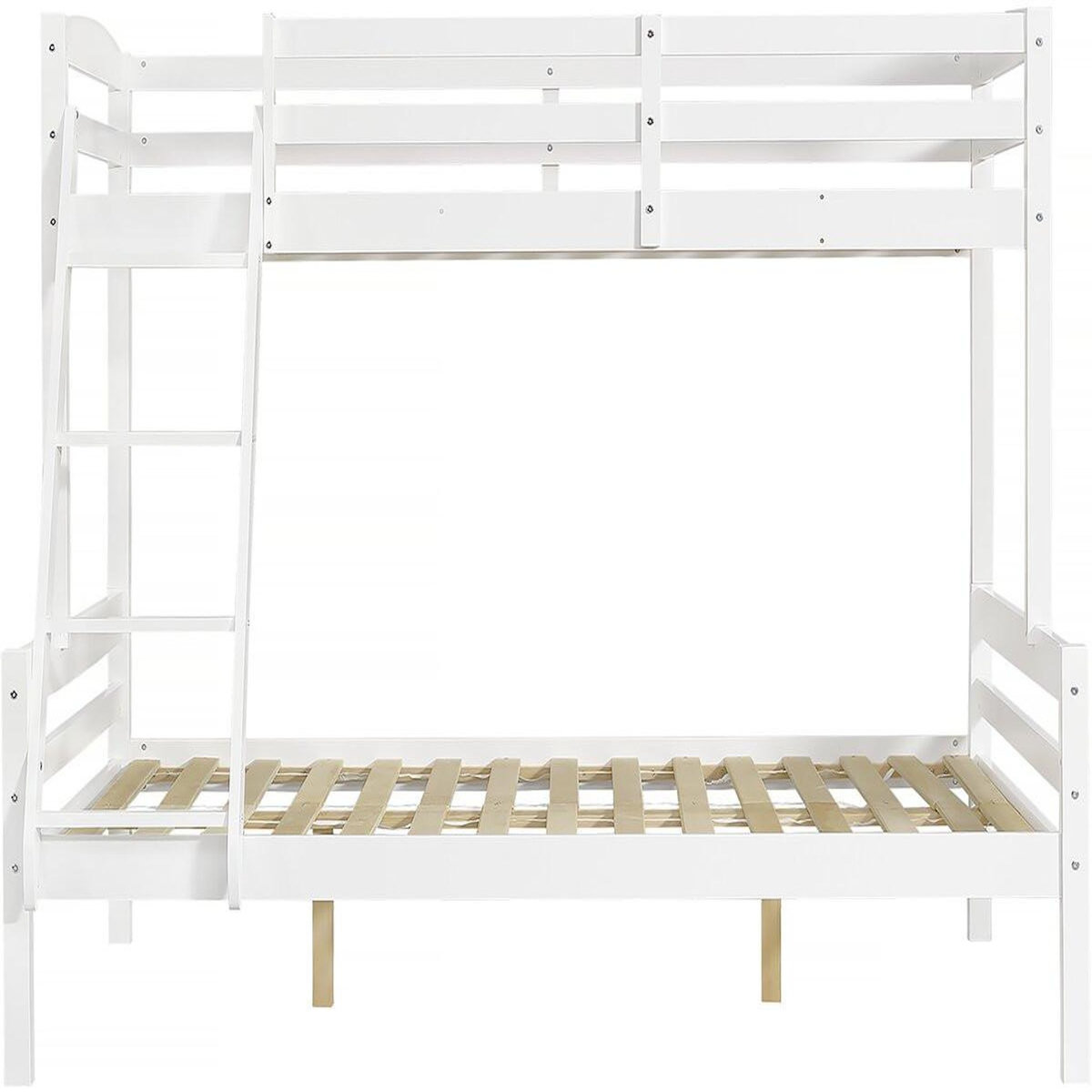 Habitat et Jardin Lit Superposé en bois enfant   Léa  - Blanc