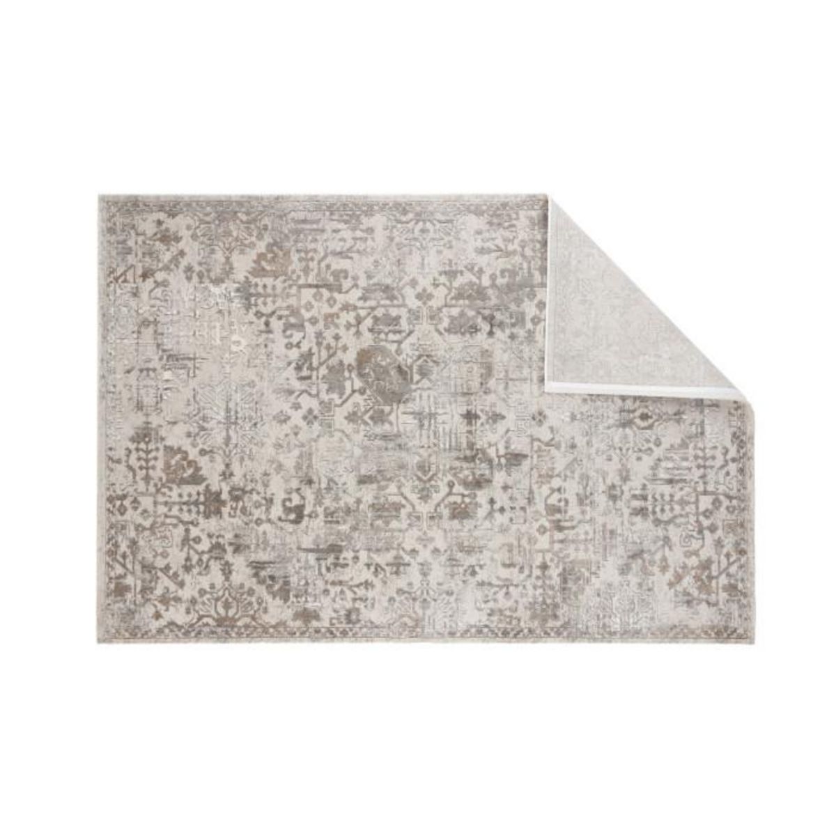 Paris Prix Tapis Déco  Cleo Hypnos  160x230cm Argent