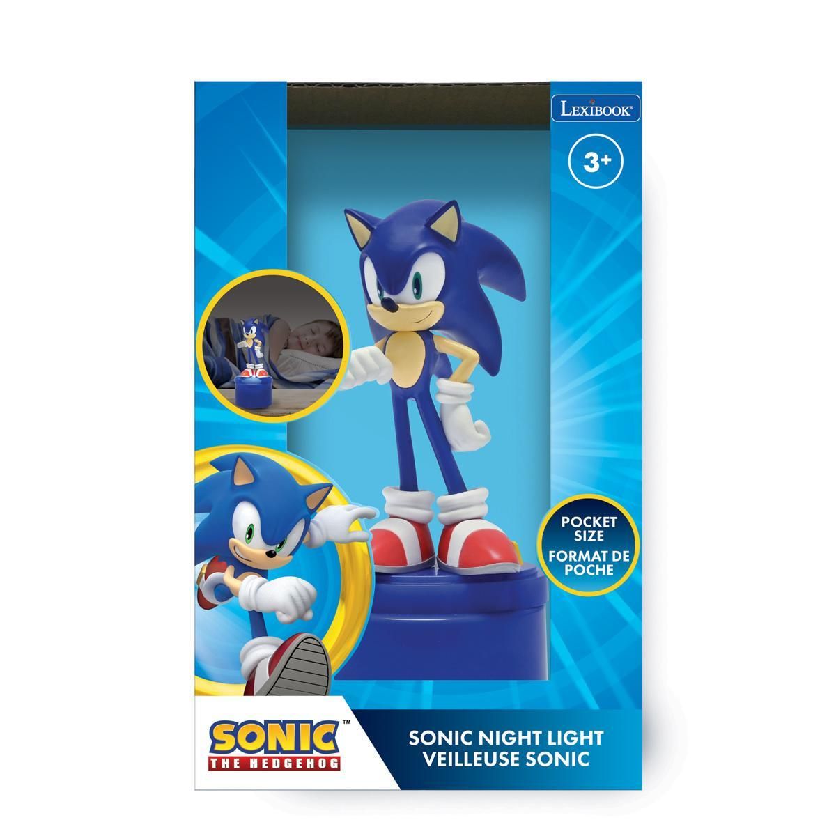 Lexibook Veilleuse en 3D avec variation de couleurs Sonic