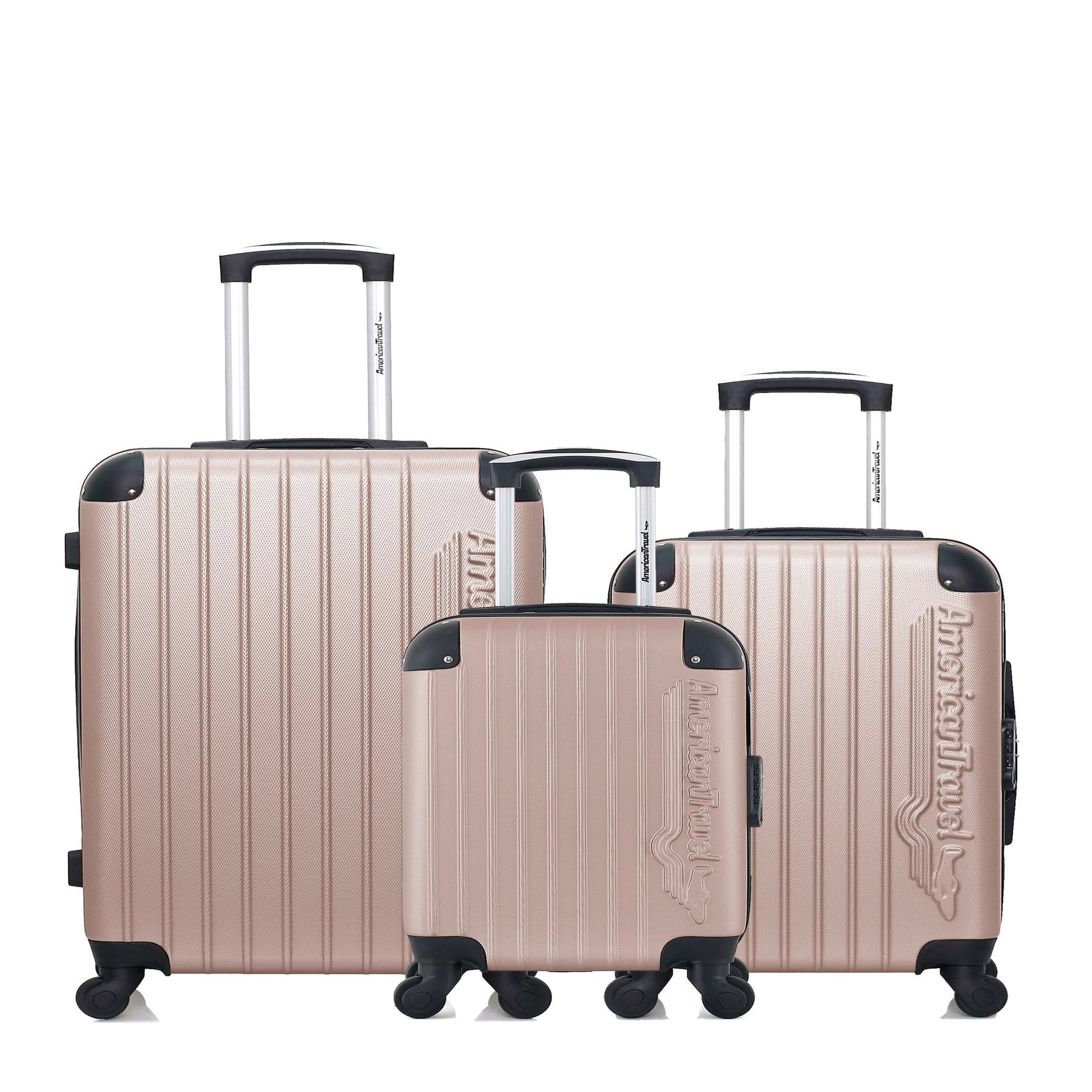AMERICAN TRAVEL American travel - lot de 3 - valise weekend, valise cabine et valise cabine xxs budapest