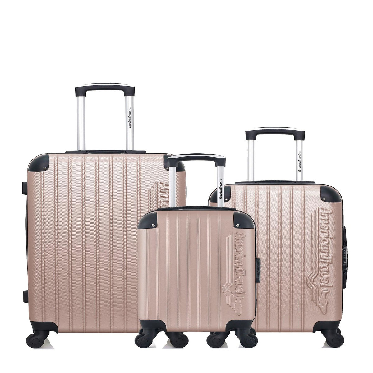 AMERICAN TRAVEL AMERICAN TRAVEL - Lot de 3 - Valise weekend, valise cabine et valise cabine XXS BUDAPEST