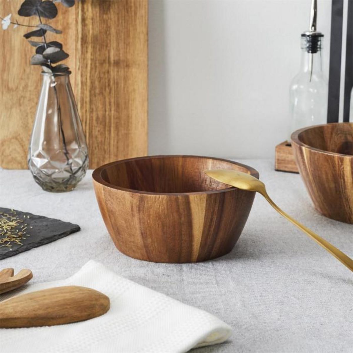 Paris Prix Lot de 6 Coupelles  Acacia  16cm Marron