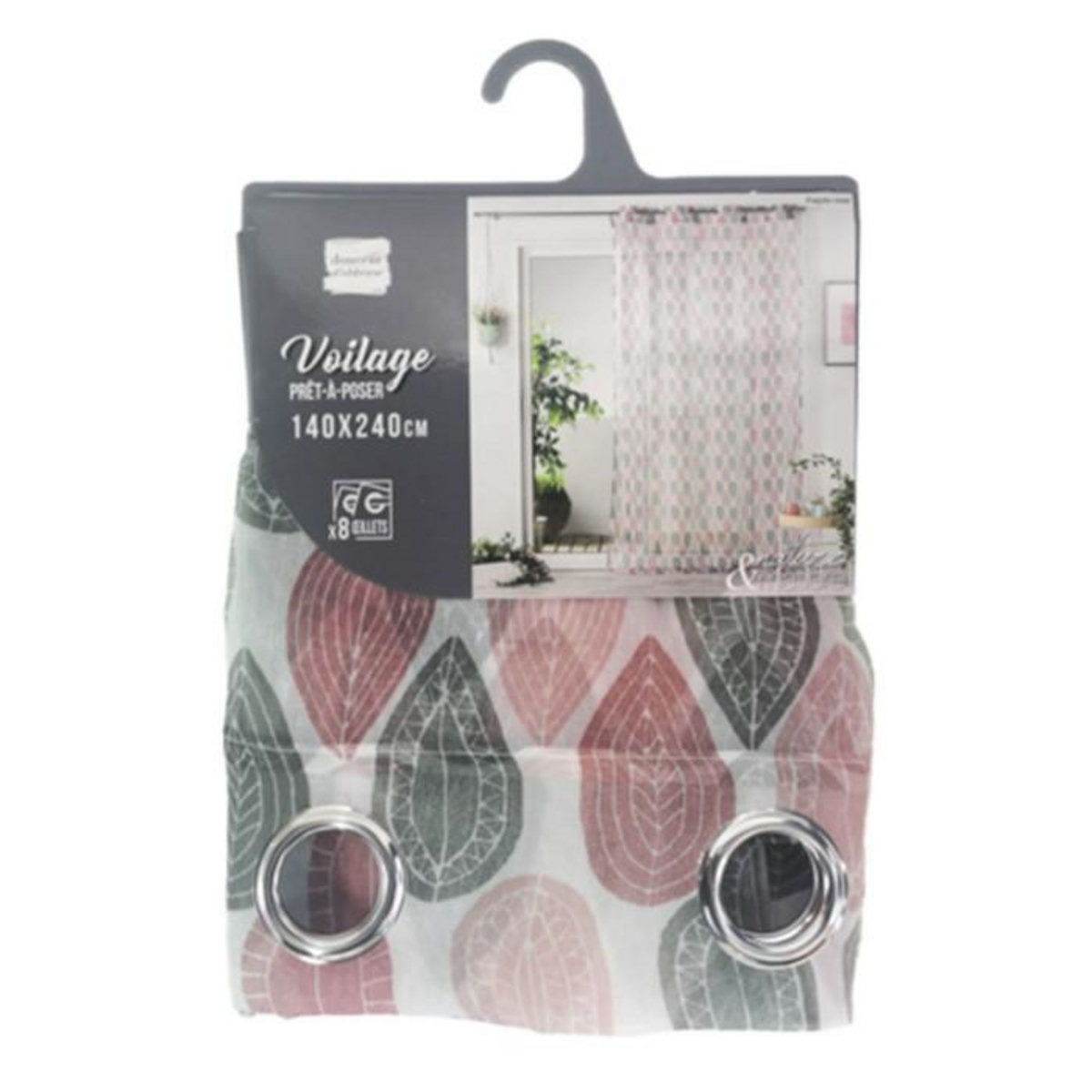 Paris Prix Rideau Voilage  Palpito  140x240cm Rose