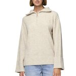 Pieces Pull  Femme Pieces Chasy. Coloris disponibles : Beige