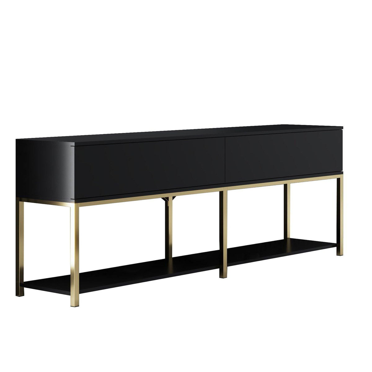 Habitat et Jardin Console en bois  Lord  - 150 x 30 x 80 cm - Noir Or
