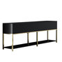 Voir la diapositive 4 : Habitat et Jardin Console en bois  Lord  - 150 x 30 x 80 cm - Noir Or