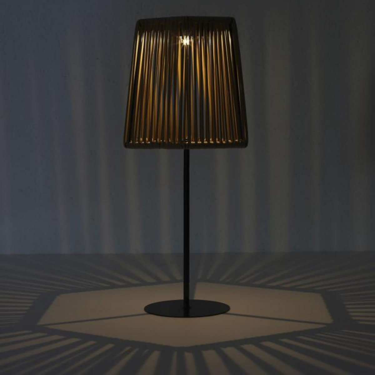 Paris Prix Lampe à Poser Extérieur Solaire  Carmine  40cm Beige