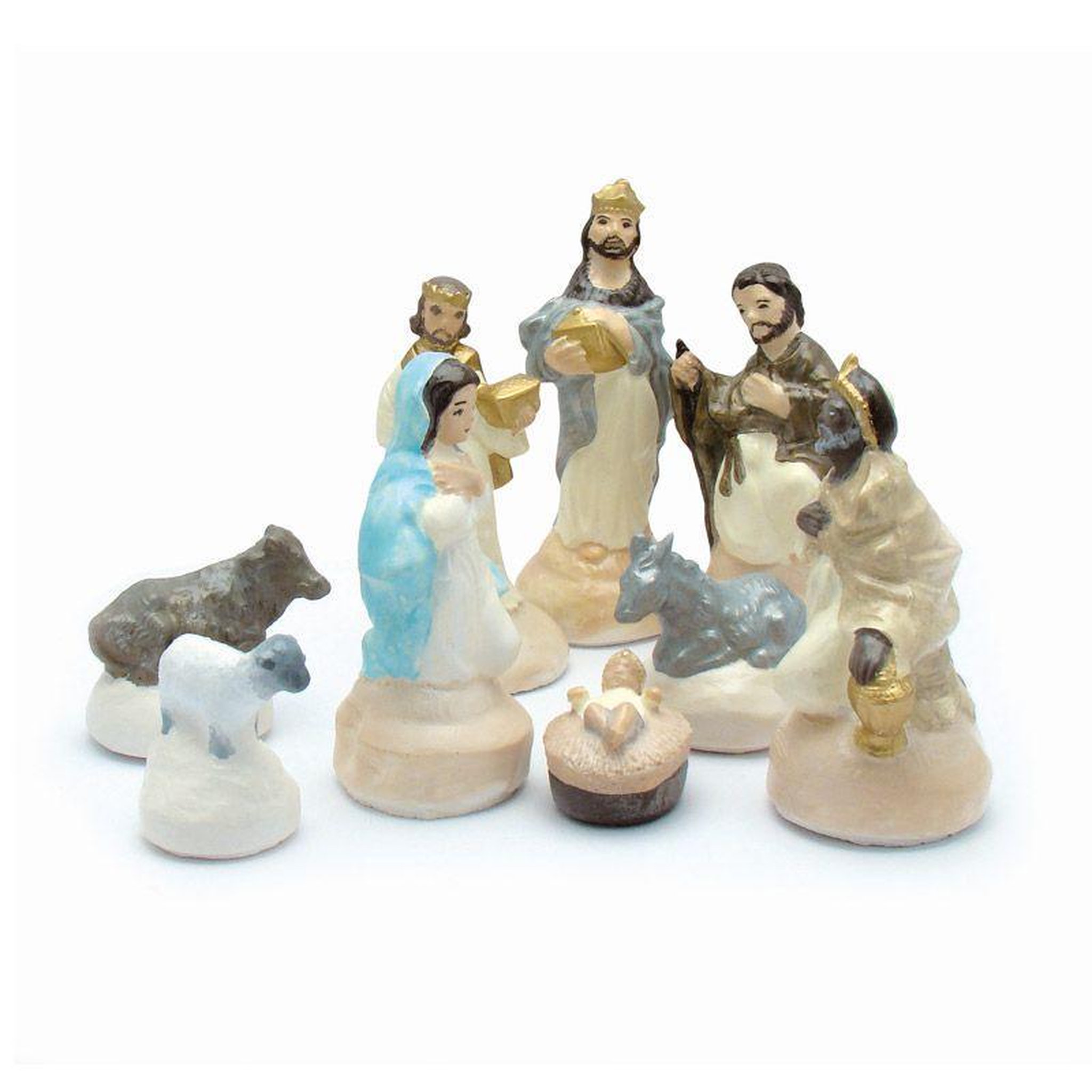 Voir la diapositive 3 : Graine créative 9 moules en latex santons - crèche de noël