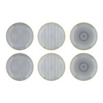 BJORN Assiette PATTERN Ø26cm - 6 pièces - Eclipse