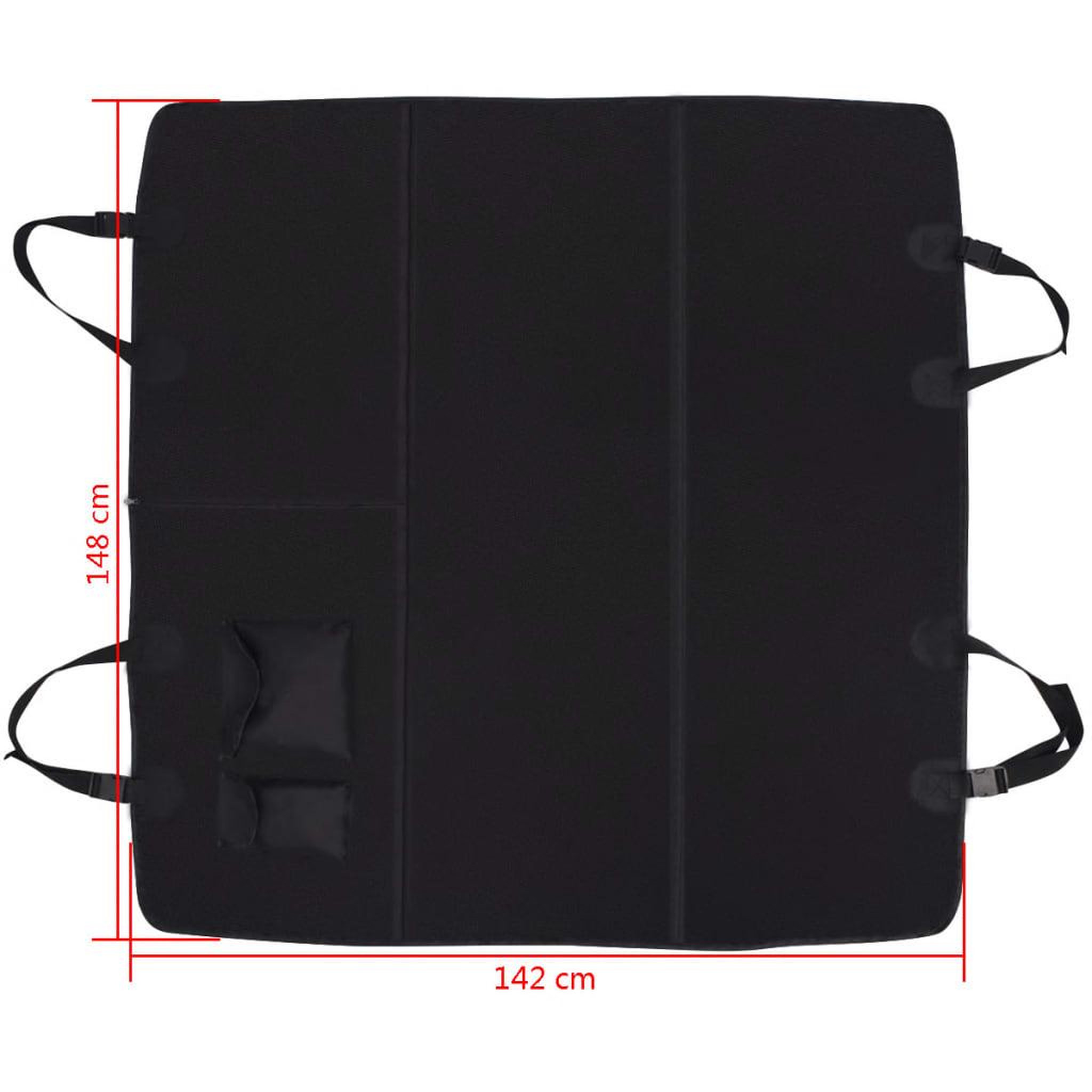 Voir la diapositive 6 : VIDAXL Housse de siege auto pour animaux 148 x 142 cm Noir