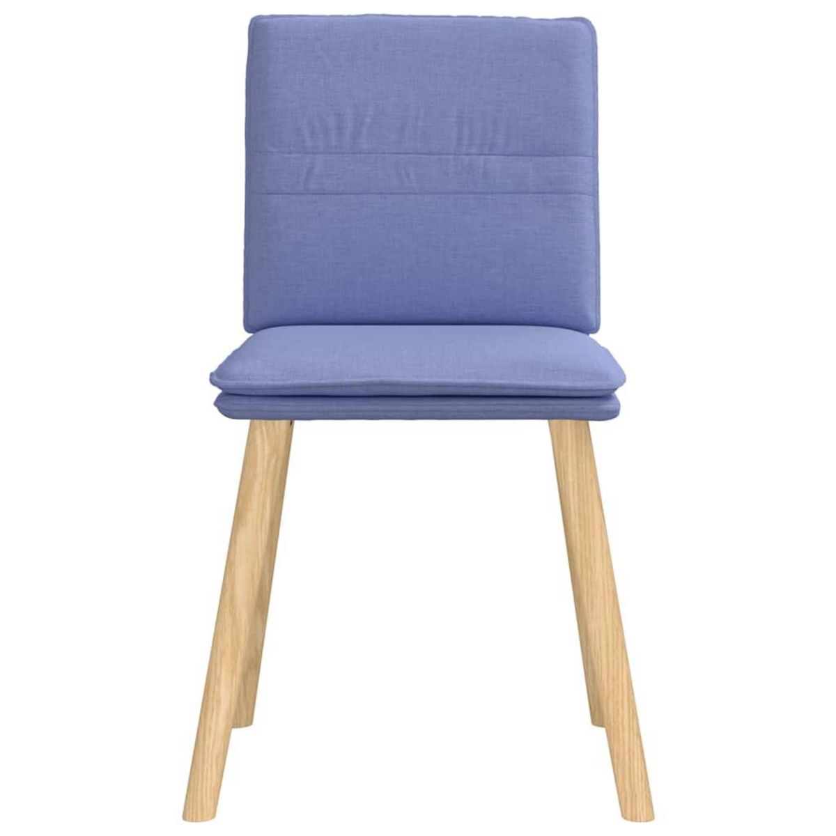 VIDAXL Chaises a manger lot de 6 bleu jean tissu