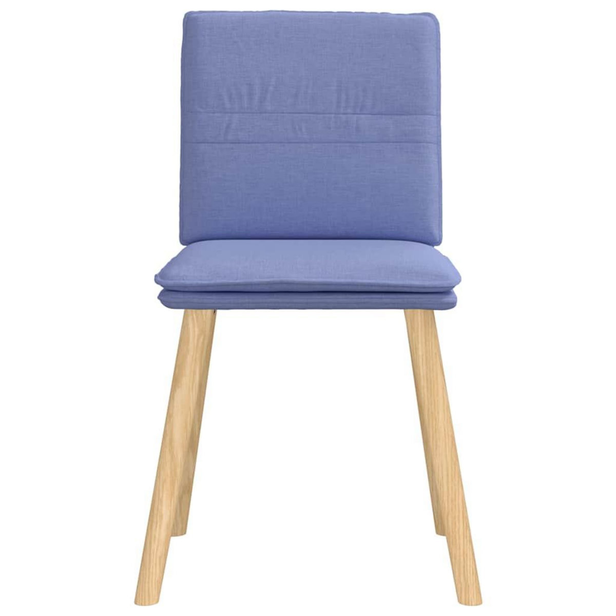 VIDAXL Chaises a manger lot de 6 bleu jean tissu