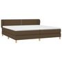 Voir la diapositive 3 : VIDAXL Sommier a lattes de lit avec matelas Marron fonce 200x200 cm