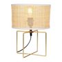 Voir la diapositive 5 : OSTARIA Lampe métal rotin Yuca beige