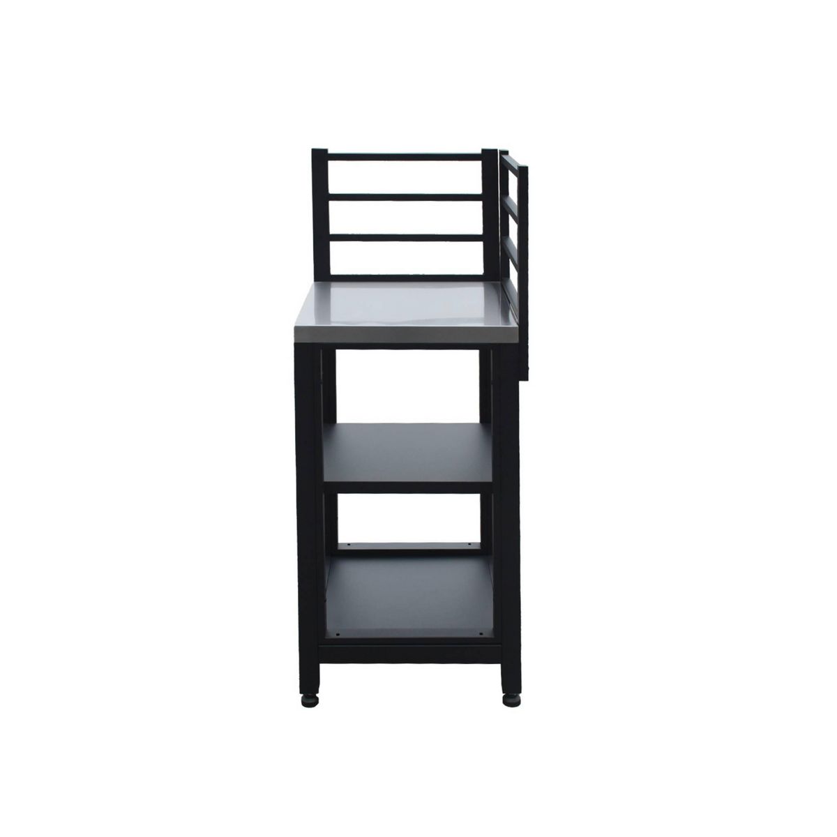 SWEEEK Cuisine extérieure en acier L48.5cm avec 2 étagères de rangement