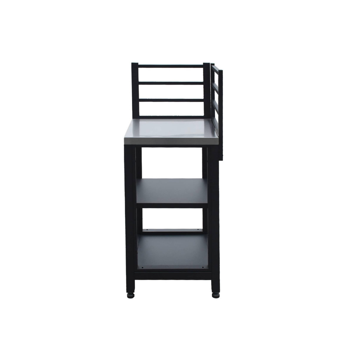 SWEEEK Cuisine extérieure en acier L48.5cm avec 2 étagères de rangement