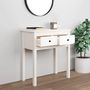 Voir la diapositive 3 : VIDAXL Table console Blanc 70x35x75 cm Bois massif de pin