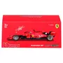 BURAGO Miniature F1 Ferrari avec casque Vettel 1/43e
