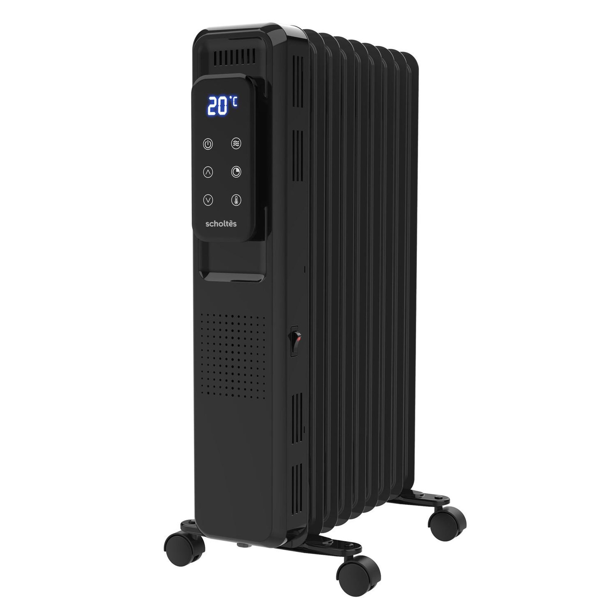 Voir la diapositive 2 : Scholtes Radiateur bain d?huile 2000w noir - SCHD509N