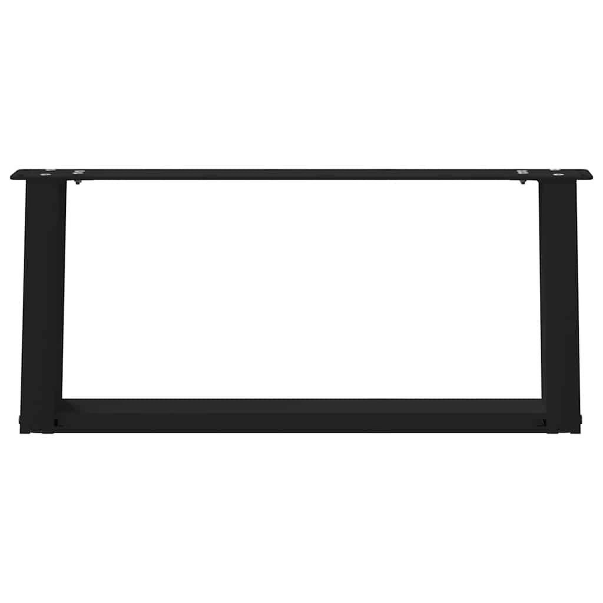 Voir la diapositive 5 : VIDAXL Pieds de table basse forme de U 2 pcs noir 60x(30-31) cm acier