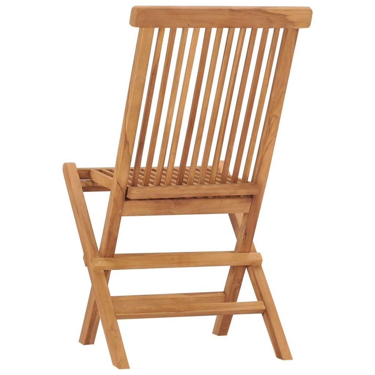 VIDAXL Chaises pliables de jardin lot de 2 Bois de teck solide