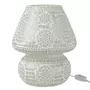 Paris Prix Lampe à Poser Design Mosaïque  Eki  31cm Blanc
