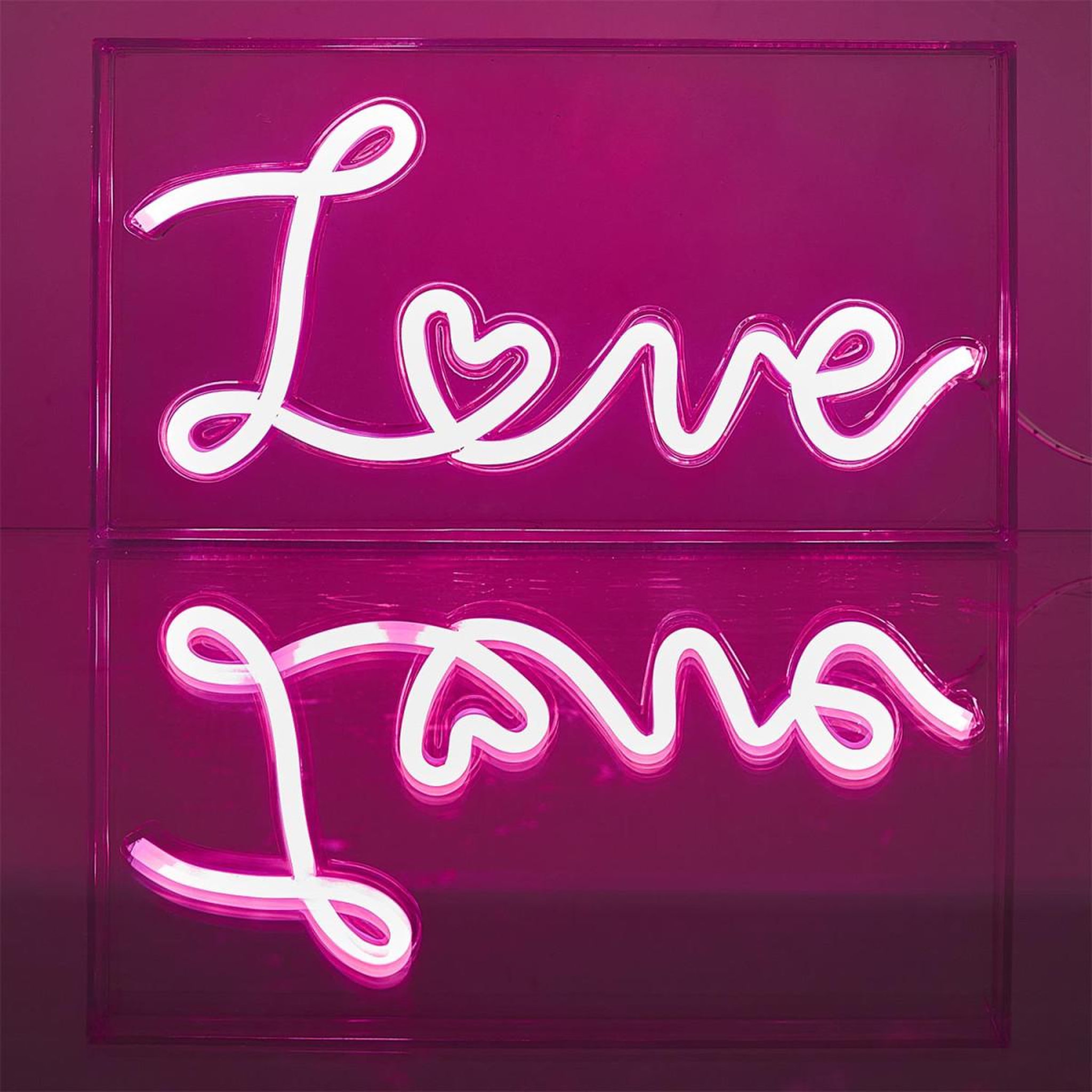 Voir la diapositive 3 : The Home Deco Factory Lampe led effet néon  love  23cm rose