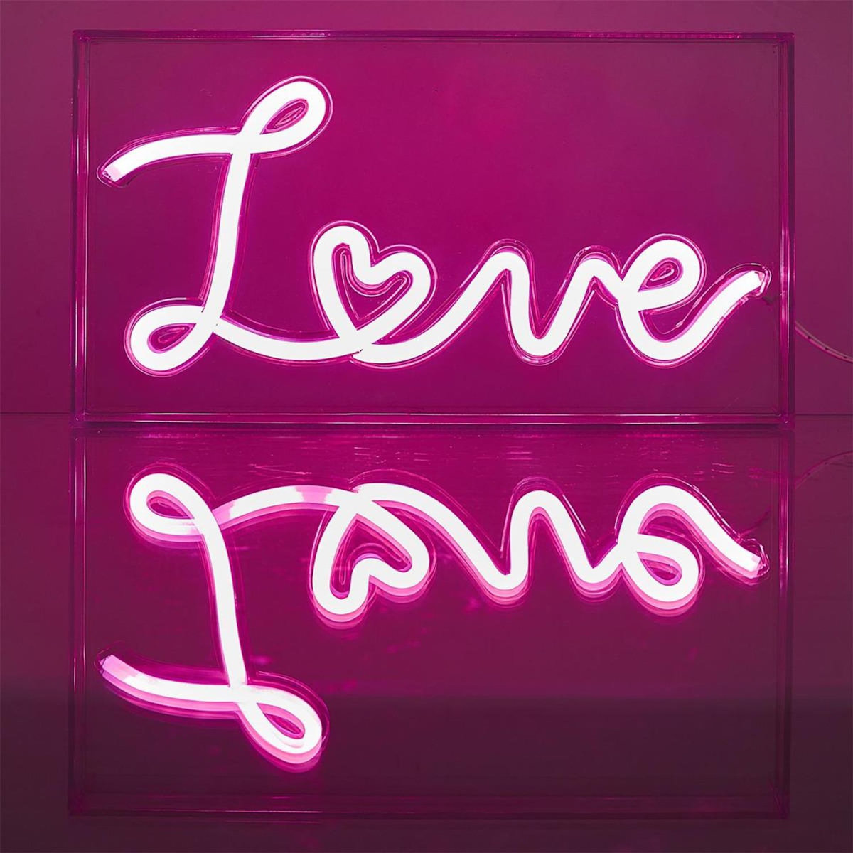 Paris Prix Lampe LED Effet Néon  Love  23cm Rose