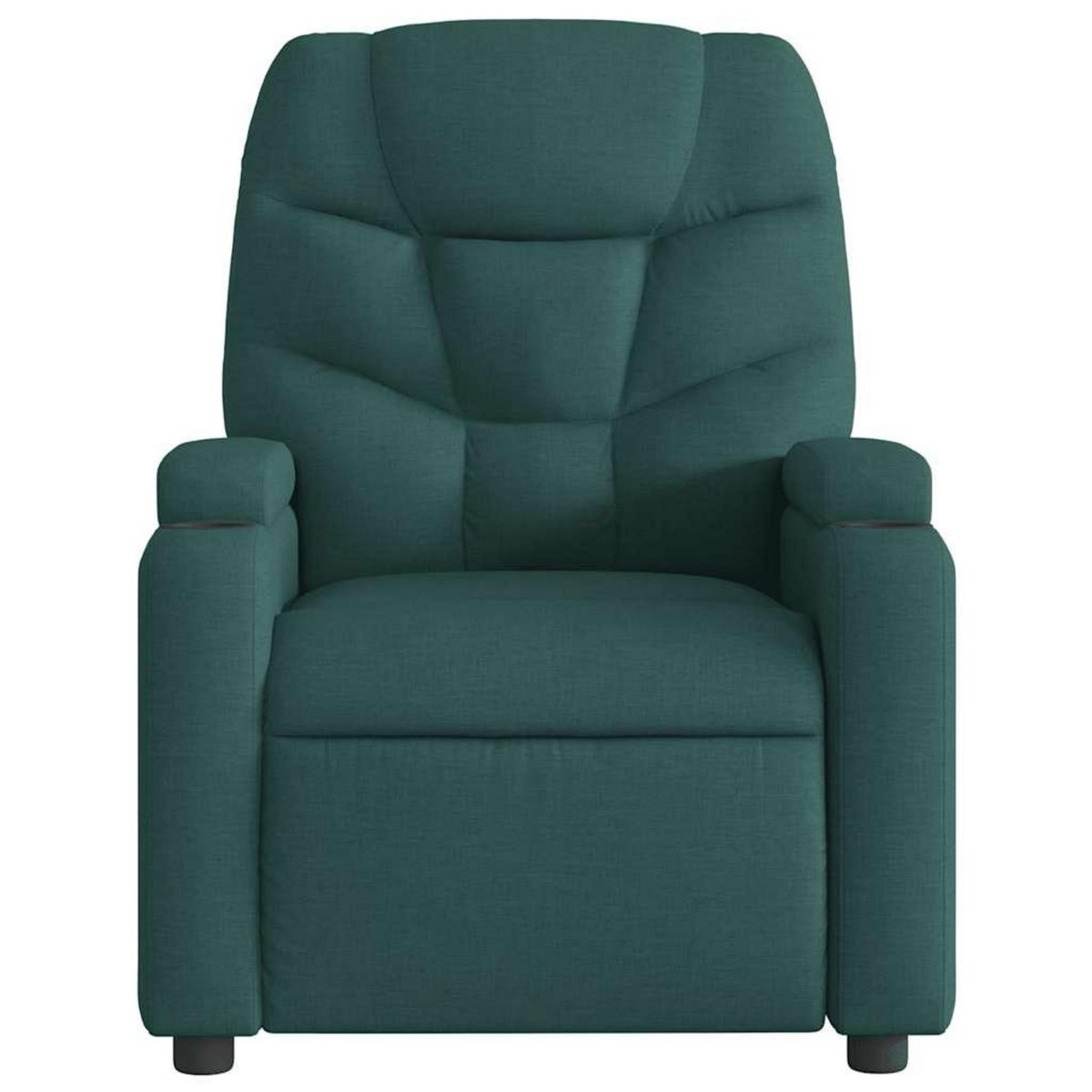 VIDAXL Fauteuil de massage inclinable Vert fonce Tissu