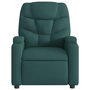 Voir la diapositive 5 : VIDAXL Fauteuil de massage inclinable Vert fonce Tissu