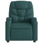 Voir la diapositive 5 : VIDAXL Fauteuil de massage inclinable Vert fonce Tissu