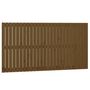 Voir la diapositive 2 : VIDAXL Tete de lit murale Marron miel 166x3x90 cm Bois massif de pin