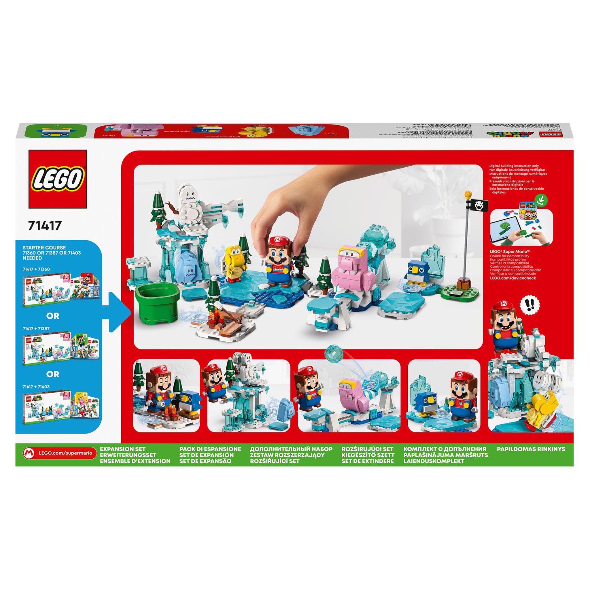 Voir la diapositive 9 : LEGO Super Mario 71417 Ensemble extension L'aventure dans la neige de Morsinet? Jouet pour Enfants à Combiner avec Pack de Démarrage, et Figurines Congélo