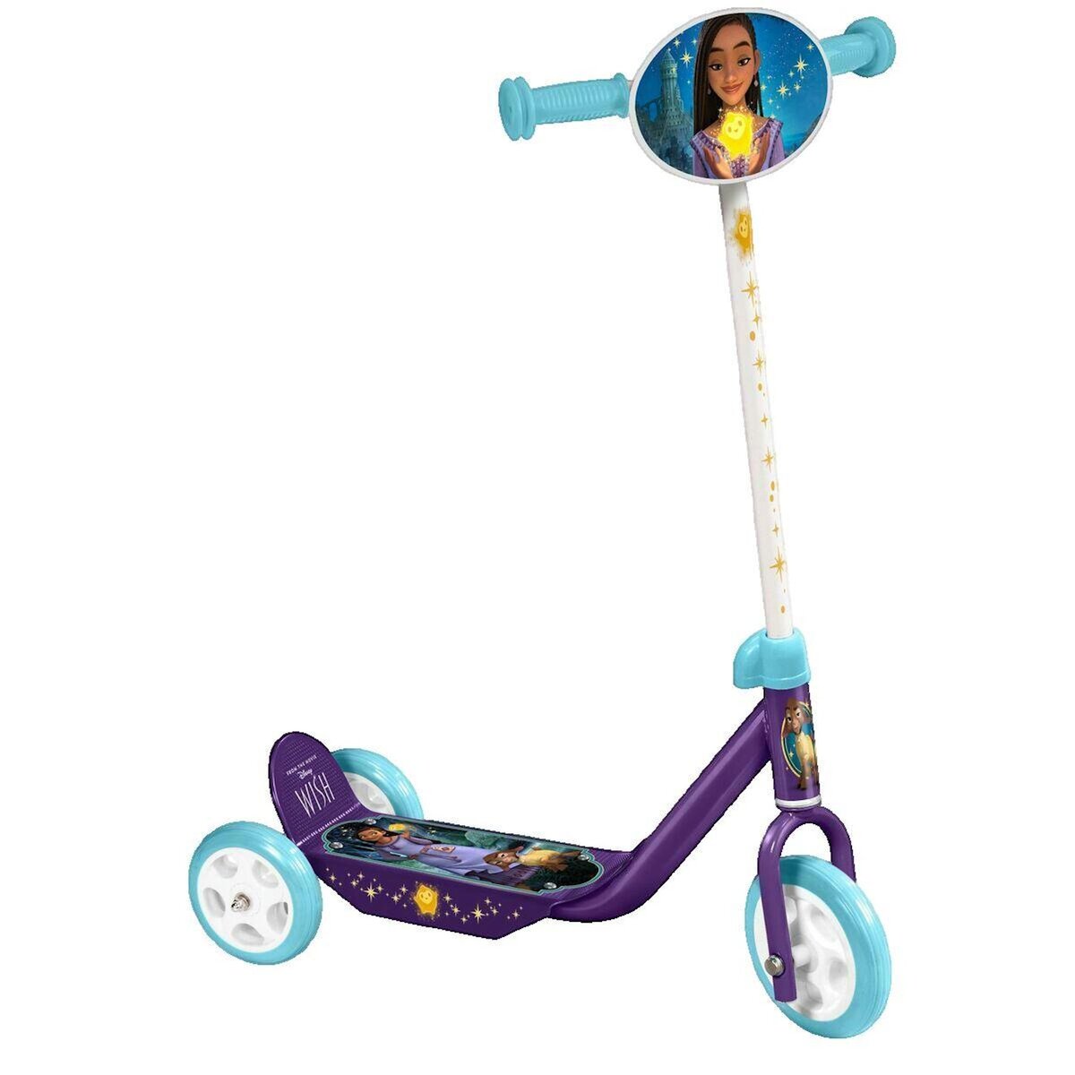 DISNEY Trottinette Disney WISH avec trois roues stables