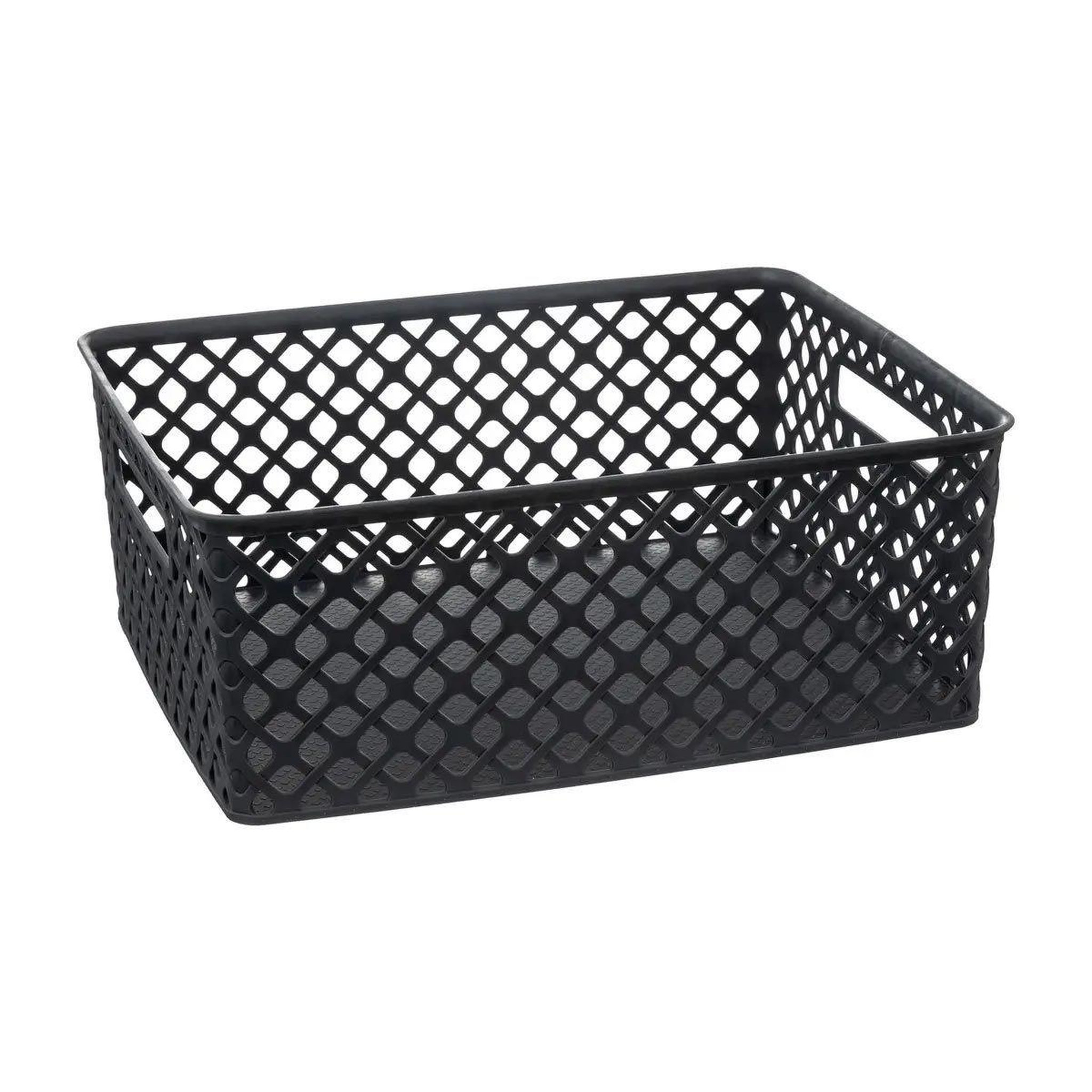 Voir la diapositive 2 : FIVE Lot de 4 Paniers de Rangement  Folk  36cm Anthracite