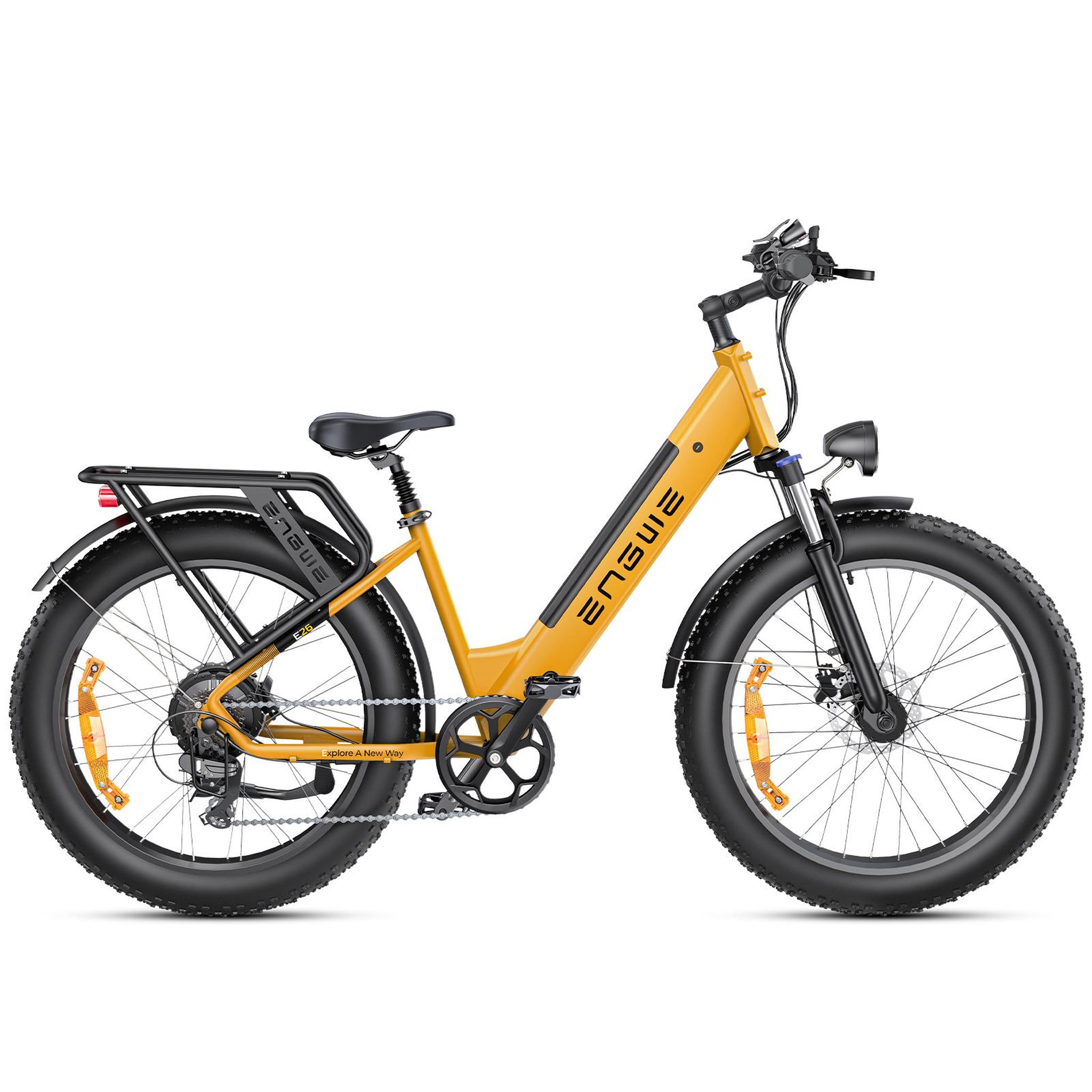 Voir la diapositive 1 : ENGWE Vélo électrique ENGWE E26 ST à cadre ouvert, batterie 48 V 16 Ah, moteur 250 W, transmission Shimano 7 vitesses